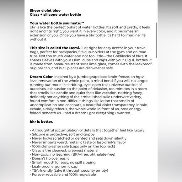 BKR | Set of 2 Demi Bottles - Picture 10 of 12